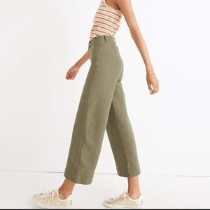Madewell Emmett Wide Leg Crop Pants